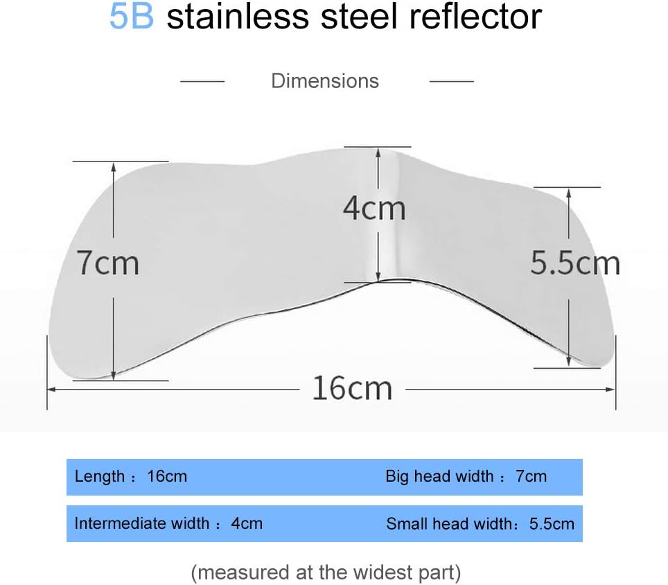 Shuaienfushi Dental Stainless Steel Photography Mirrors Autoclavable Intra-Oral Orthodontic Reflector (N-5B)