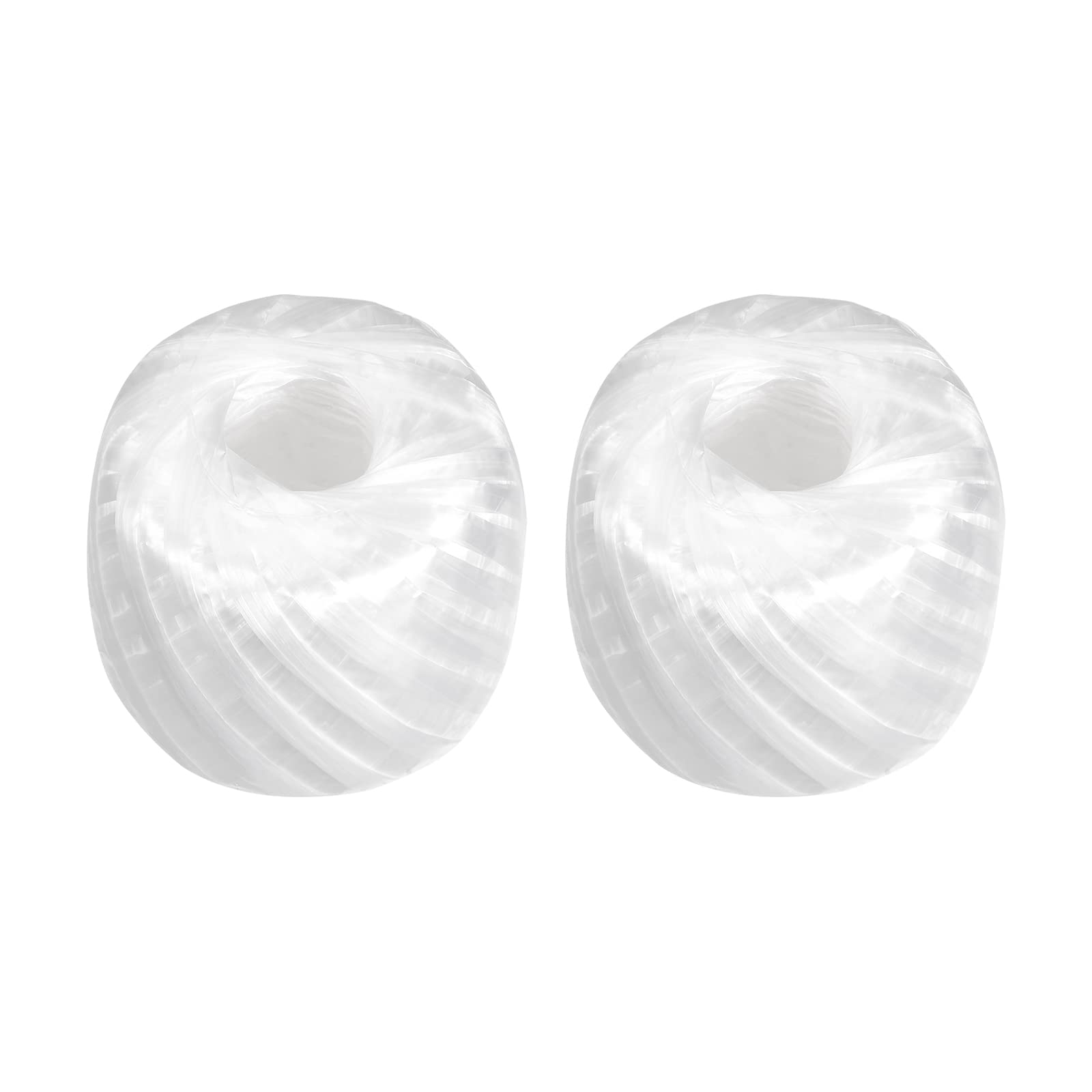 Rebower Polyester Nylon Rope [for Household Bundled Packing DIY]-100m/328ft / 2Roll Plastic,White