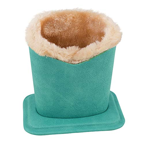 Eyeglass Holder Stand | Plush Lined Glasses Holder Case For Desk And Nightstand | Safely Protects And Stores Eyewear, iPhones And Supplies | Teal Blue Green
