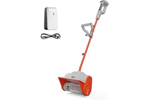 Litheli Cordless Snow Shovel 20V, 13-Inch Lightweight Electric Power Shovel for Snow Removal, Includes 4.0 Ah Battery, Easy t