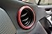 Red Inner Dashboard Air Vent Outlet Trim Cover 2pcs for Subaru BRZ 2012-2019