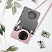 Fintie Protective Case for Fujifilm Instax Wide 300 Instant Film Camera - Premium Vegan Leather Bag Cover with Removable Strap, Rose Gold