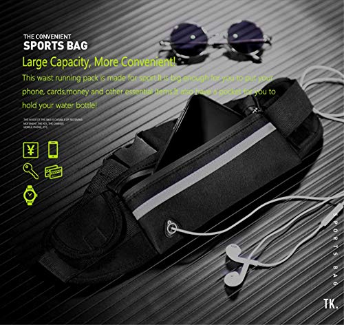 Vanten Running Belt Waist Pack, Waterproof Runners Belt Phone Holder Fit All Phone Models, Reflective Sport Waist Pack,Adjustable Sport Waist Pack Fit Most Waist Sizes - Thumbnail 5