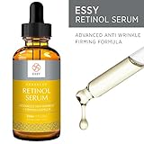Retinol Serum with Advanced Anti Aging, Anti Wrinkle and Firming Formula - Vitamin A + Hyaluronic Acid, Vitamin E,Professional Anti-Aging Topical Facial Serum, Anti-Wrinkle & Reduce Fine Lines Essy