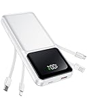 Portable Charger with Built in Cable - 22.5W Fast
