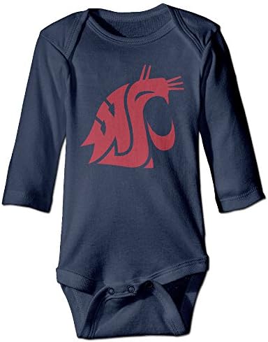JJVAT Washington State University Long-Sleeve Play Suit For 6-24 Months Newborn Baby Size 6 M Navy