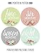 Months In Motion - Baby Month Stickers - Monthly Baby Sticker for Girls - Floral (1105)