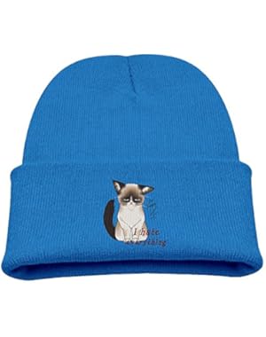Grumpy Cat Hate Everything No Child Cute Knit Beanie Cap Baby Wool Knitting Winter Spring Warm Soft