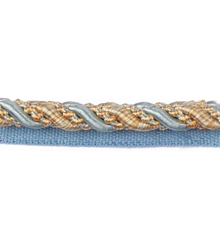 DecoPro Dekorationsseil – 5 Mm Dick, Hellblau, Polyester Mit Baumwollfüllung | Verkauft Im Yard (1 Yard = 91 Cm)