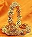 Indian Bollywood Jewelry Polki Gold plated Wedding Indian Bangles Traditional Jewelry (2.8 Inches)