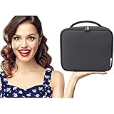 Portable Travel Makeup Bag Organizer | Cosmetic Case Organizer | 9.8'' Makeup Train Case with Adjustable Compartments | by TOP S.X.