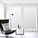 DKTIE Window Film Privacy Frosted Removable Heat Control Glass Covering for Home Office Static Cling Opaque Non Adhesive Door Sticker for Bathroom Matte White 17.7 x 78.7 inches