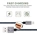 Sundix iphone Charger 3 Pack 10ft Nylon Braided Lightning Cable Extra Long Charging Cord for iPhone 7 6 6s Plus 5 5s 5c SE iPad iPod & More(Blueblack)