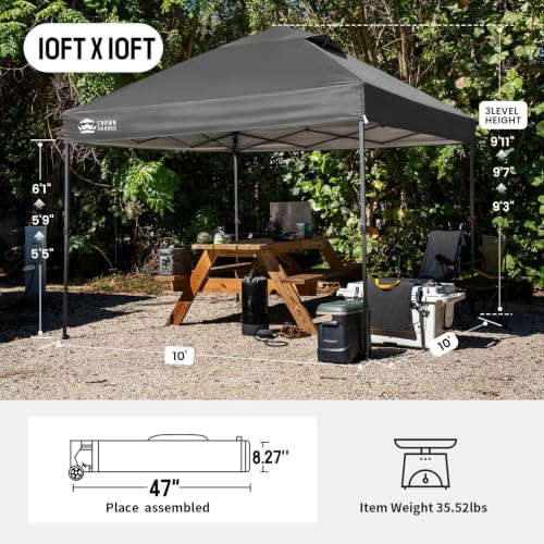 CROWN SHADES RS100C-GG 10x10 Pop Up Canopy Tent Review: Instant Shade & Portable Shelter image 15