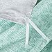 Wake In Cloud - Gray Duvet Cover Set, Reversible with Grey Black Teal Turquoise, Soft Microfiber Bedding with Zipper Closure (3pcs, King Size)