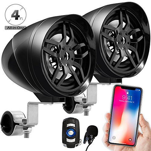 goldenhawk waterproof bluetooth wireless motorcycle stereo speakers