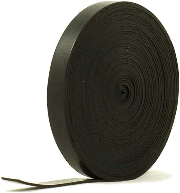 Solid Neoprene Black Rubber Strip 3/8" Wide x 1/16" Thick x 16 feet Long