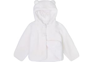 SOLOCOTE Toddler Girls Faux Fur Cloak Jacket Little Kids Fuzzy Fleece Lightweight Hooded Cute Fall Winter Coat