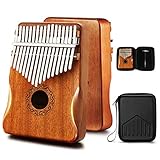 MIFOGE Kalimba Thumb Piano 17 Keys with Mahogany