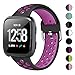 XIMU Sport Bands Compatible with Fitbit Versa/Versa 2 / Versa Lite, Soft Silicone Waterproof Breathable Sport Watch Strap Replacement Wristband Accessories Women Man for Versa Smart Watch