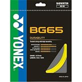 YONEX BG 65 Badminton String - Yellow