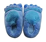 Bluestar Novelty Furry Monster Adventure House Slippers Indoor Shoes for Adults Men Women