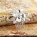 Jili Online 10 Pieces Blank Hair Clips Combs Pins Barrettes Wedding Bridal Metal Hair Combs Clips DIY Hair Bows Findings