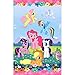 Cedar Crate Market Bundle: My Little Pony Party Pack for 16 Guests: Straws, Plates, Napkins, Cups, and Table Cover (Bundle for 16)