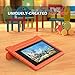 MoKo Case for All-New Amazon Fire HD 8 Tablet (6th/7th/8th Generation, 2016/2017/2018 Release) Kids Shock Proof Convertible Handle Light Weight Protective Stand Cover Case for Fire HD 8,Orange