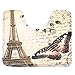 Tezoo Rug Mat Carpet Sets, Paris Eiffel Tower Home Bathroom Contour Rugs Combo, Set of 2 Soft Non Slip Bath Shower Mat and U-Shaped Toilet Floor Rug 17.7 x 29.5 inch; 15.7 x 17.7 inch