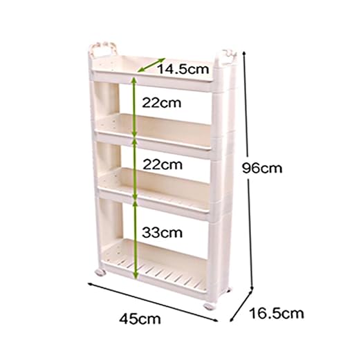 SQL Cocina de plástico multicapa estantes almacenamiento estante ...