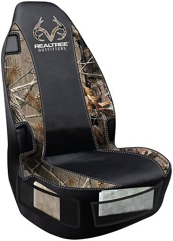 SPG Outdoors Realtree Universal Seat Cover (Realtree AP Camo, Heavy-Duty Polyester, Sold Individually)