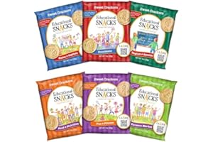 DICK & JANE EDUCATIONAL SNACKS EDUCATIONAL SNACKS – Variety Pack | Nut-Free, All-Natural Educational Snacks for Kids | 6 Different Subjects – 5 Bags Each | 30-Pack for Classrooms, Gifting & Learning on the Go​