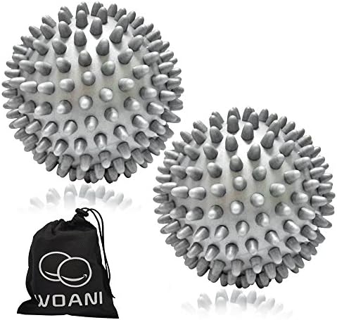Two Pack Premium Grade Spiky Massage Ball- Deep Tissue Foot Massager Myofascial Release - Ideal for Plantar Fasciitis