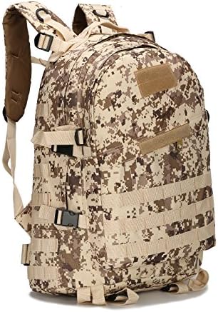 GiDiProtea PUBG Level 3 Backpack Fortnite Equipment Multi-functional Camouflage Army Backpack Multicolor (Dust)