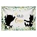 Funnytree 7x5ft Soft Fabric Wild One 1st Birthday Party Backdrop No Wrinkles Durable Animals Themed Photography Background Jungle Safari Baby Boy Photo Booth Banner Decorations primary