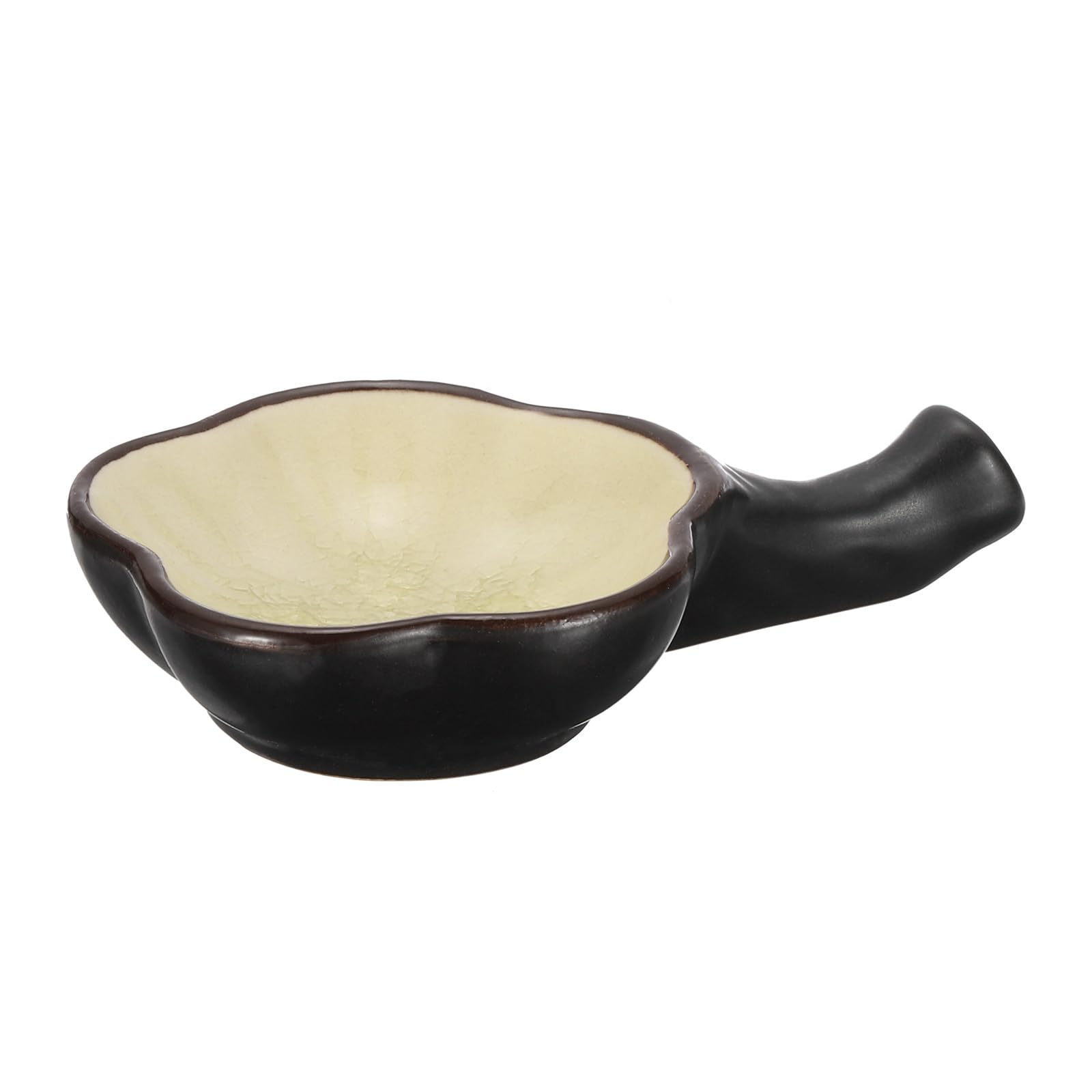 PATIKIL Chinese Calligraphy Ink Dish, Painting Brush Rest Dish Multifunctional Japanese Ceramics Ink Water Plate for Calligraphy, Painting, Art Supplies, Beige