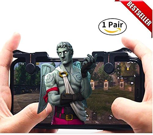 Alpha Pro Gaming Mobile Game Controller for IPhone and Android L1R1 Triggers for PUBG/Fortnite, Mobile Gaming Accessories, IOS Controller for PUBG, mobile game controller bluetooth ios