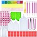 89 Pieces DIY Diamond Painting Set Including Diamond Quick Point Pen,Plastic Tray,Plastic Tweezer Label Stickers and Diamond Embroidery Box