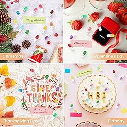 RONRONS 100 Pieces Capsule Letters Message Cute