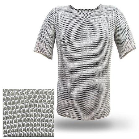 Battle Ready Chain Mail Body Armor Habergeon X-Large