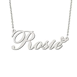 BYBWBL Rosie Name Pendant Necklace Silver Color