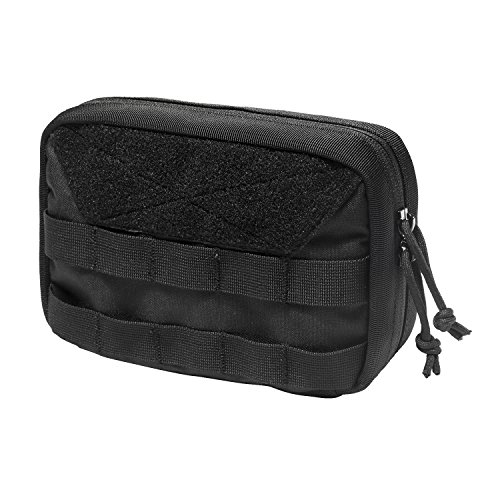 OneTigris MOLLE Admin Pouch (Black Advanced Version - 8" x 5" x 2.5")