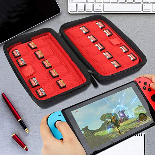 image for Momen Carry Case for Nintendo Switch Cartridges, 72 Game Case Protecti