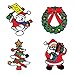 Christmas Decorations Window Clings 12-Pack I Christmas Stickers Decor I Re-Usable Christmas Decorations I Christmas Window Clings for Glass Windows Santa Claus, Snowman & Many More Indoor & Outdoor