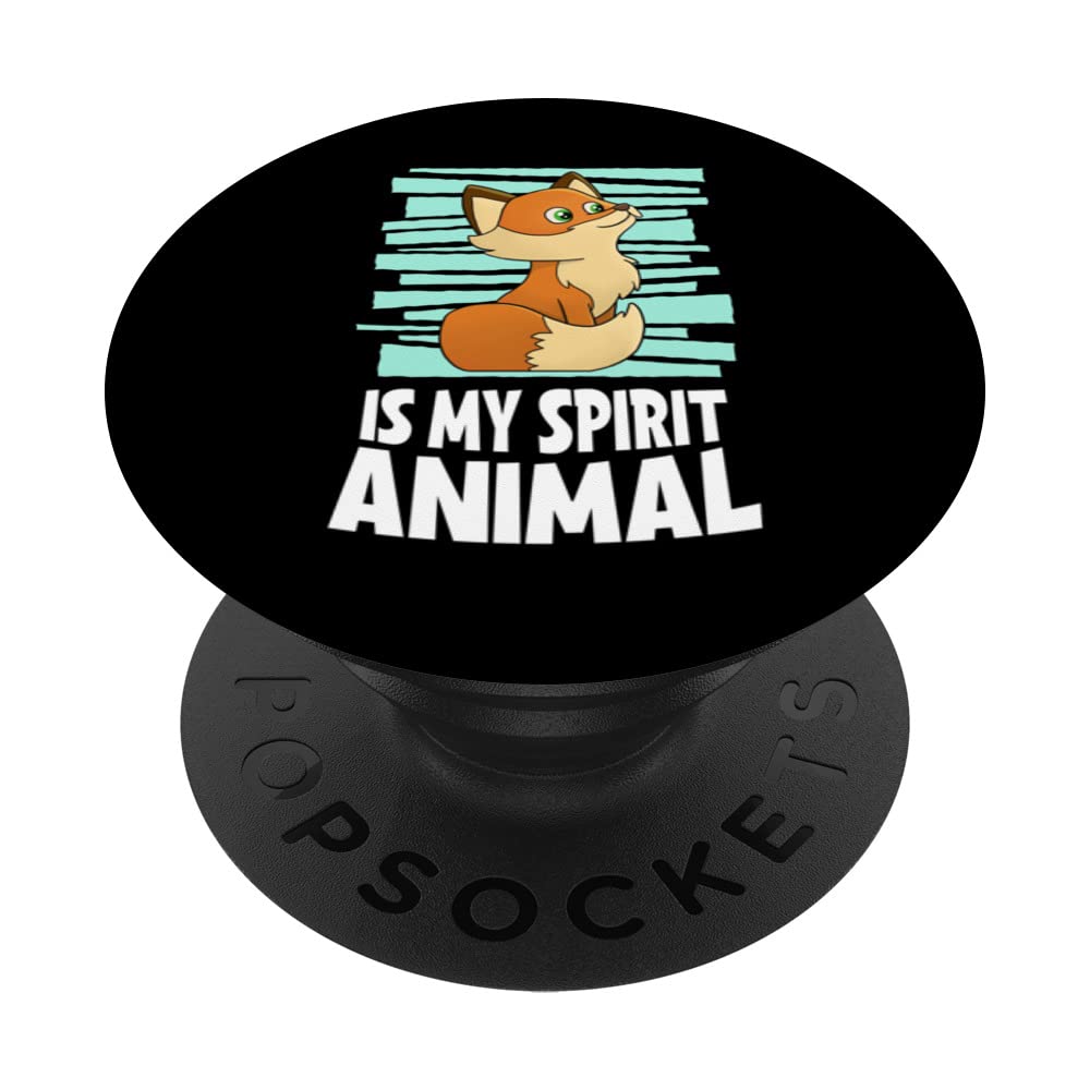 Fox Is My Spirit Animal Kids Fox PopSockets Swappable PopGrip