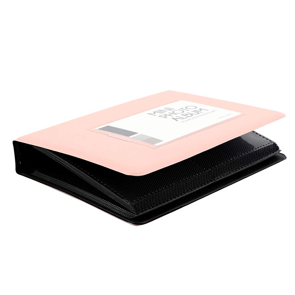 Raguso Mini Picture Case 3 Inch Mini Photo Album for Fujifilm(Pink)