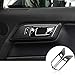 Carbon Fiber Inner Car Door Handle Frame Trim Cover 2pcs for Ford Mustang 2015-2019