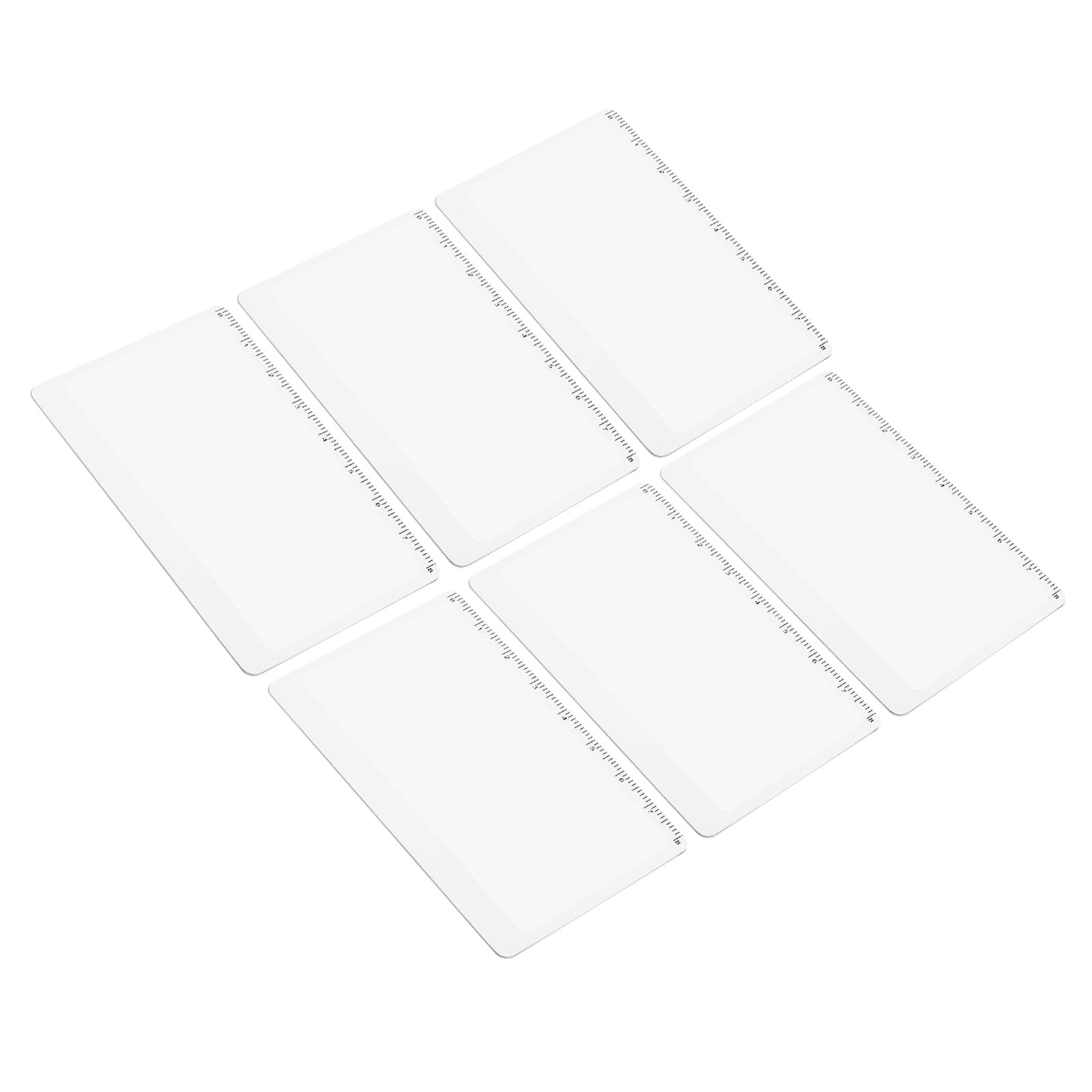 PATIKIL Bookmark Magnifier with 8cm Ruler, 12 Pack 3X Magnifying Sheet Page Magnifier Lens for Low Vision People Reading Book Magazine Newspaper