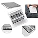 Garrelett Handy Macbook Shaped Mirror, Mini Compact Makeup Cosmetic Mirror Folding Travel Mirror Perfect for Handbag Tote White (A Comb as Gift)